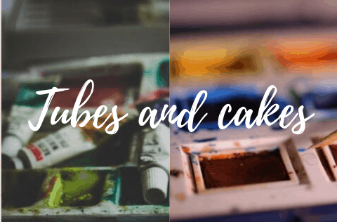 Tubes and cakes watercolor experiences part 2 I will die an artist