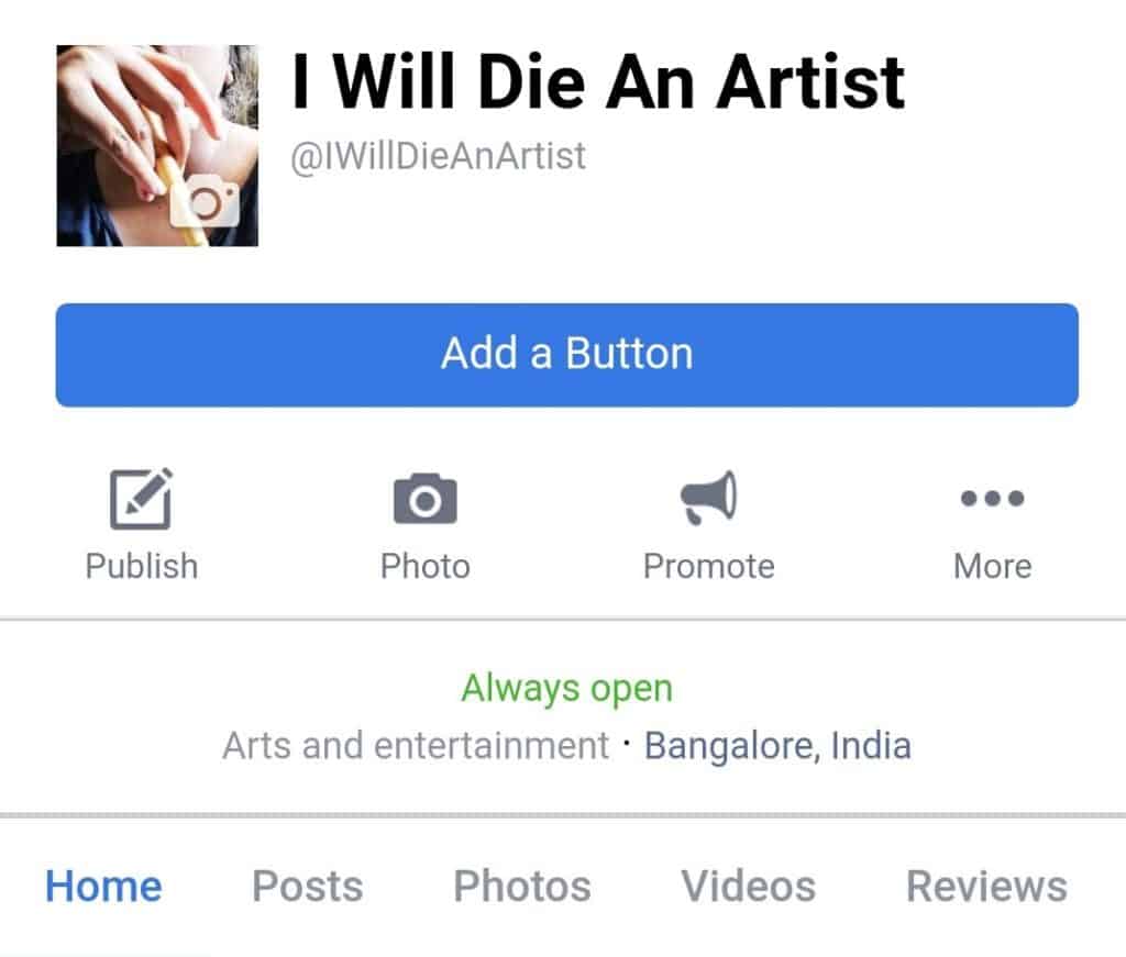 Facebook-advertising-mobile-view-sangita-ekka-digital-marketing-I-will-die-an-artist